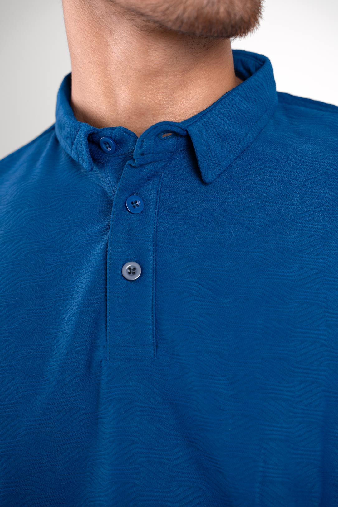 Closeup view of polo tshirt